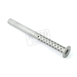 Výletovka s dírami rezonanční sady do originál výfuku TUNING Pionýr 05, 20, 21, 23 (Musatang)