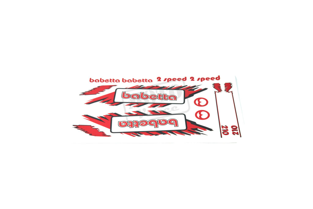 Sada samolepek červená "babetta" Babetta