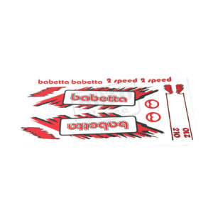 Sada samolepek červená "babetta" Babetta