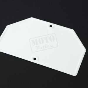 SPZ velká bílá s pertlem okolo otvorů JAWA, ČZ