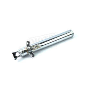 Kluzák spodní přední levý (na 2 šrouby) chrom JAWA Kývačka, Panelka 250, 350