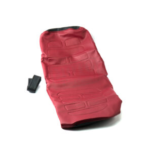 Potah sedla červeno-černý s prolisy JAWA 638, 639