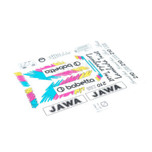 Sada samolepek Babetta 210 Lux retro barevná edice (černá, modrá, růžová, žlutá)