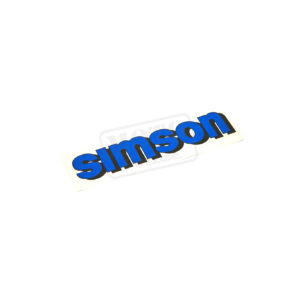 Samolepka/nálepka na nádrž modrá s nápisem "SIMSON" Simson Enduro, Elektronik