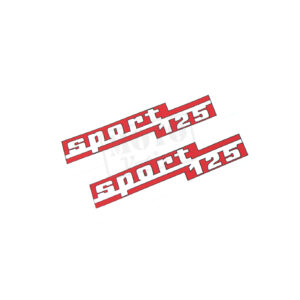 Samolepka/nálepka na kastlík "sport 125" sada ČZ SPORT 125