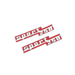 Samolepka/nálepka na kastlík "sport 250" sada ČZ SPORT 250