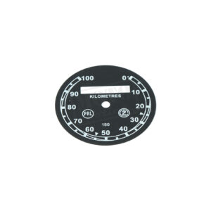 Ciferník tachometru černý Do 100km (PAL-ČZ) ČZ 150 C