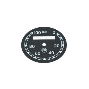 Ciferník tachometru černý Do 100km (PAL) ČZ 125, 150 B, T, C, 501, Manet 90