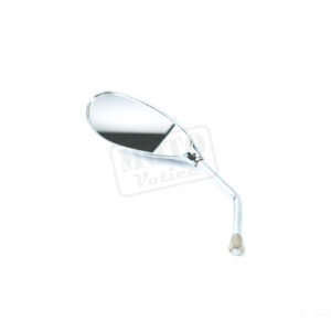 Zrcátko na řidítka chrom oválné (kratší tyčka) M8 L/P JAWA, ČZ, UNI