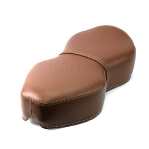 Sedlo kompletní tmavě hnědé (obšívané do roku 58) JAWA Kývačka 250, 350 - CZ originál koženka