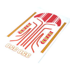 Sada samolepek červeno - zlatá ČZ 350