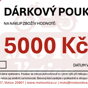 Dárkový poukaz v hodnotě 5000Kč - POSLÁNÍ E-MAILEM