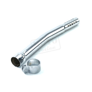 Koleno výfuku chrom s objílkou JAWA Williers 175 - CZ