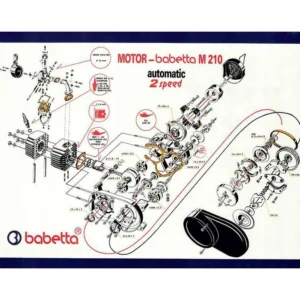 Plakát motoru Babetta 210 (84x60cm) Babetta 210