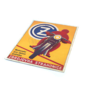 Cedule ČZ Zbrojovka Strakonice hranatá 42x32cm