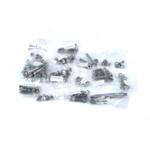 Sada šroubů na celý motocykl na šasí kompletní leštěná nerez ČZ 98, 125 A