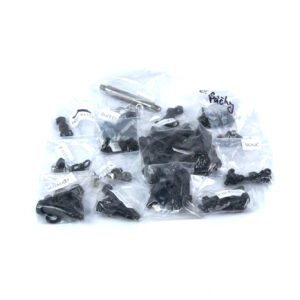 Sada šroubů na celý motocykl na šasí kompletní černěné ČZ 98, 125 A