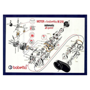 Plakát motoru Babetta 210 (84x60cm) Babetta 210