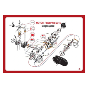 Plakát motoru Babetta 215 (84x60cm) Babetta 215