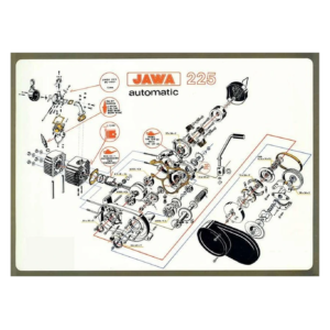 Plakát motoru Babetta 225 (84x60cm) Babetta 225