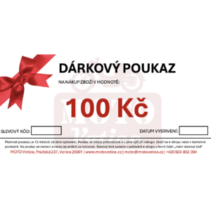 Dárkový poukaz v hodnotě 100Kč - POSLÁNÍ E-MAILEM